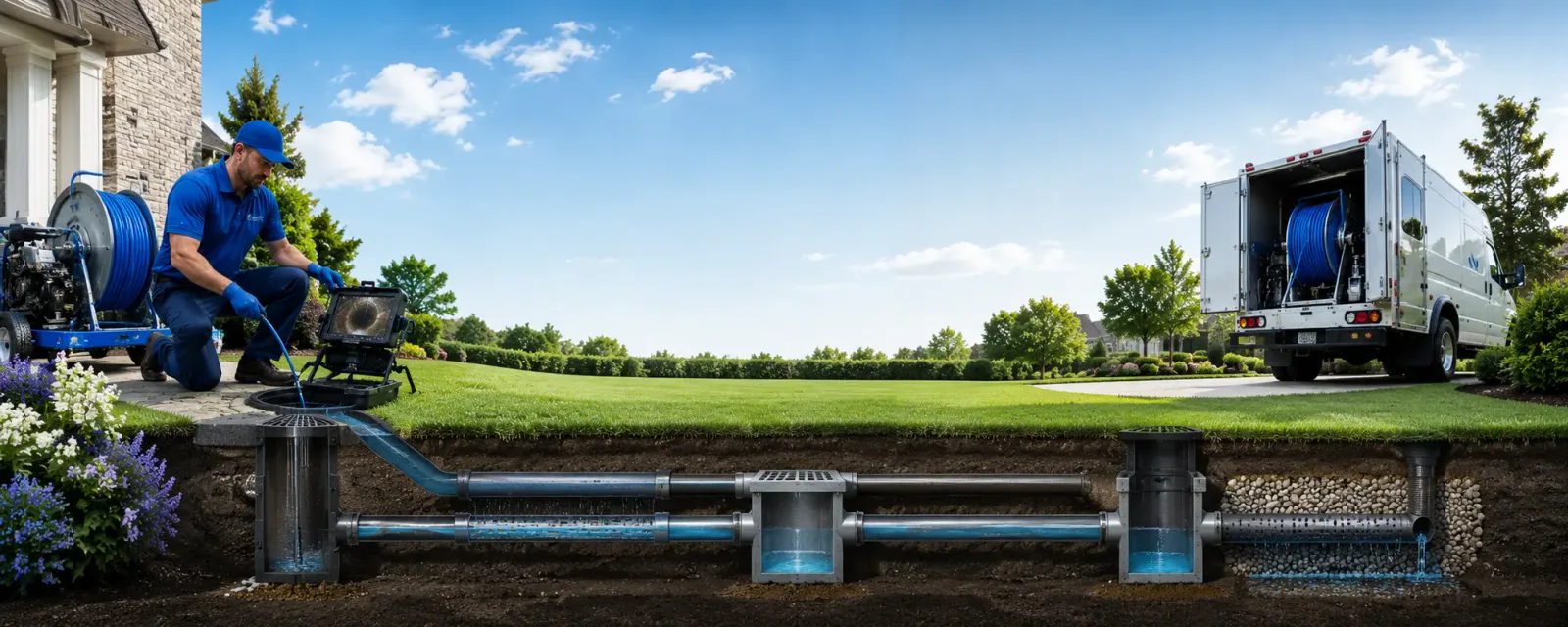 Outdoor drain cleaning information for Holly, MI