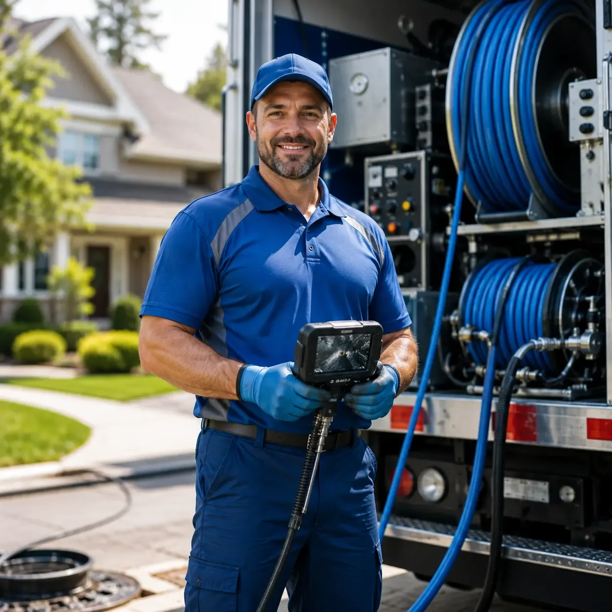 Local outdoor drain cleaning specialists in Holly, MI